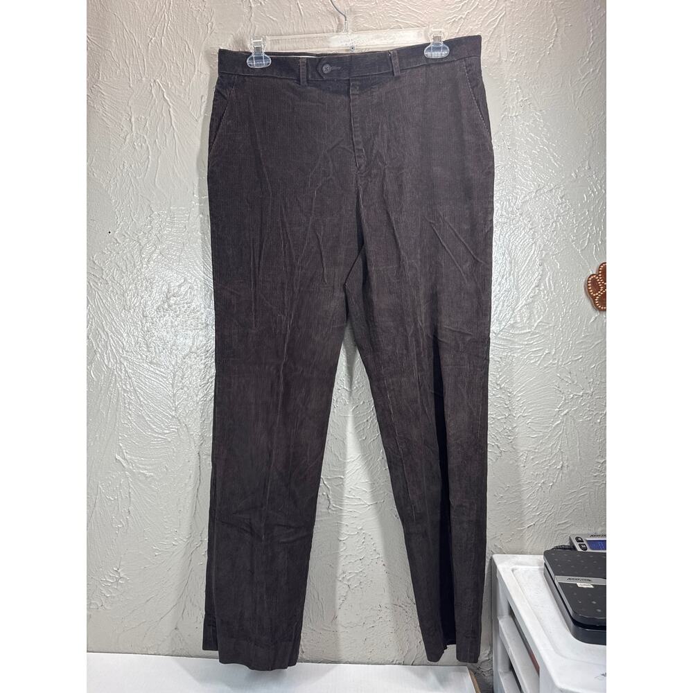 Lauren Ralph Lauren LRL Corduroy Dress Pants Mens‎ Brown Straight Leg  36x32